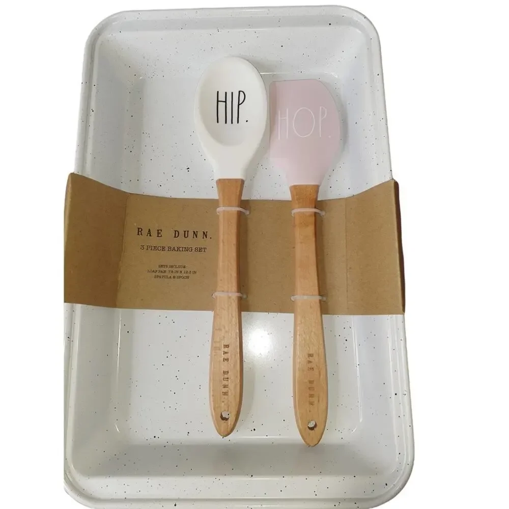 NEW Easter RAE DUNN 10 Piece Set Kitchen Baking Gift‎ Pan Mug Cup Cookie Cutters